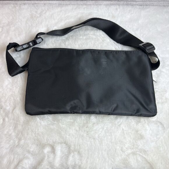 Disneyland 2012 Embroidered Mickey Fanny Pack Waist Bag Multi Pockets Black - Picture 4 of 12